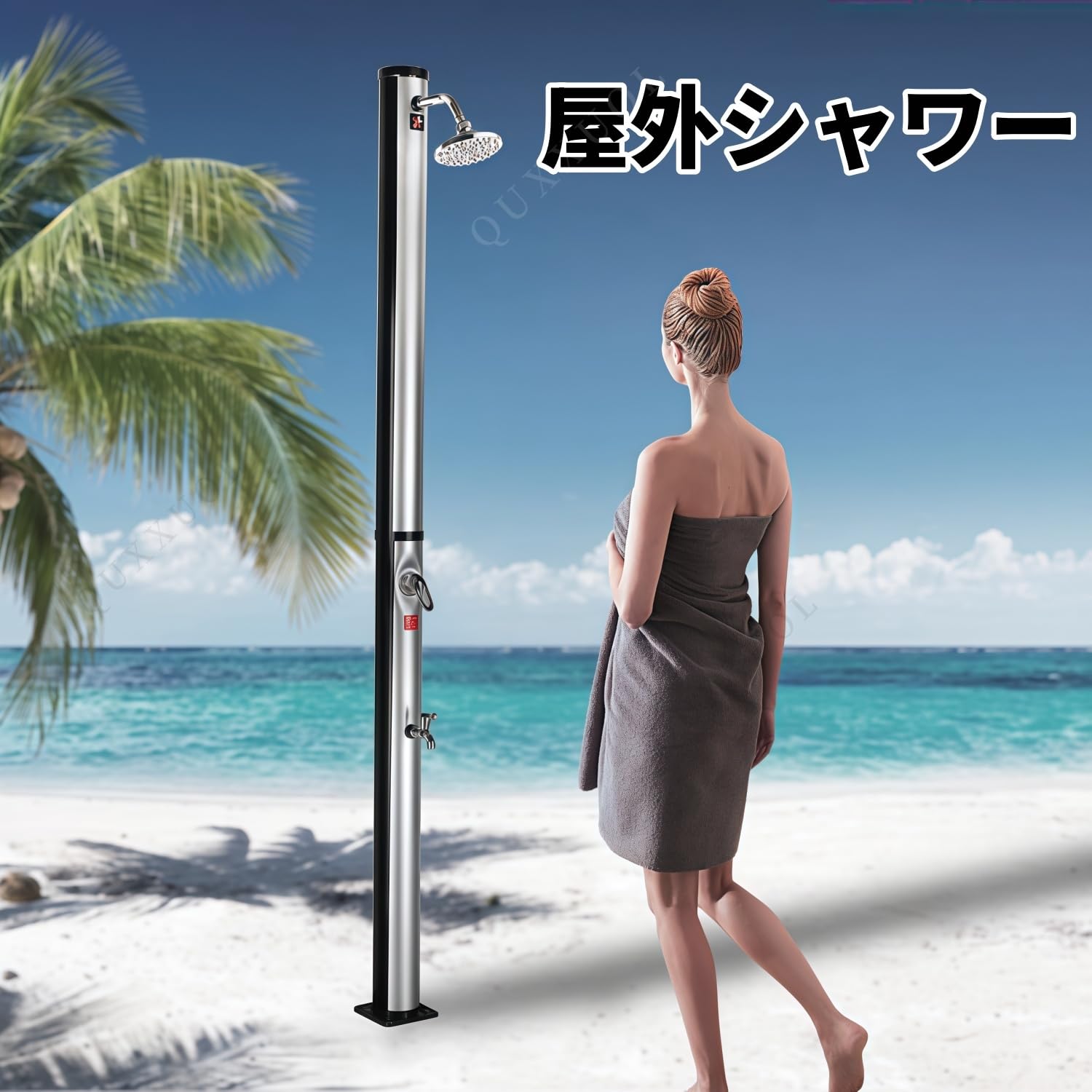 屋外 海 シャワー ポータブル キャンプ シャワー 電動シャワー ポンプ