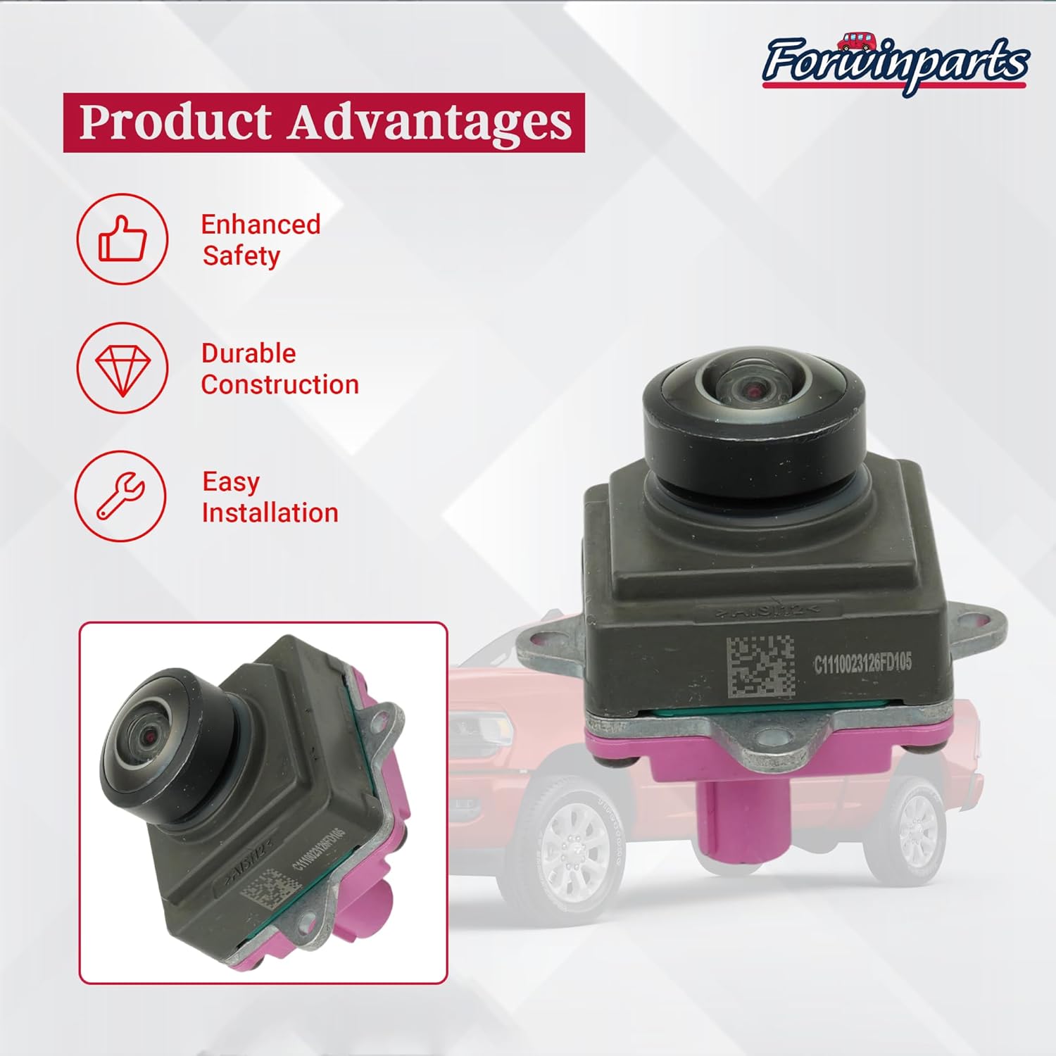 04672735AB 04672735AD Rear View Camera for Dodge Ram 2500 3500 2019-2024 Reverse Backup Camera Assist Camera Backup Cam 6.4L 6.7L