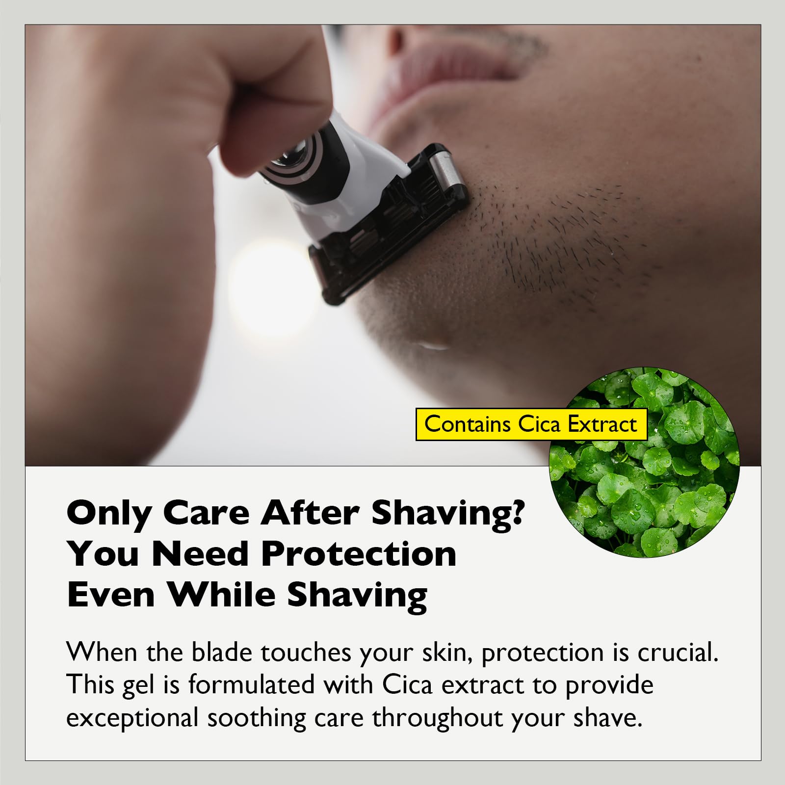 Lazy Society Cica Shaving Gel Frozen – Gel de Afeitado Refrescante con Cica 250 ml | Antitirritación, Frescor Instantáneo
