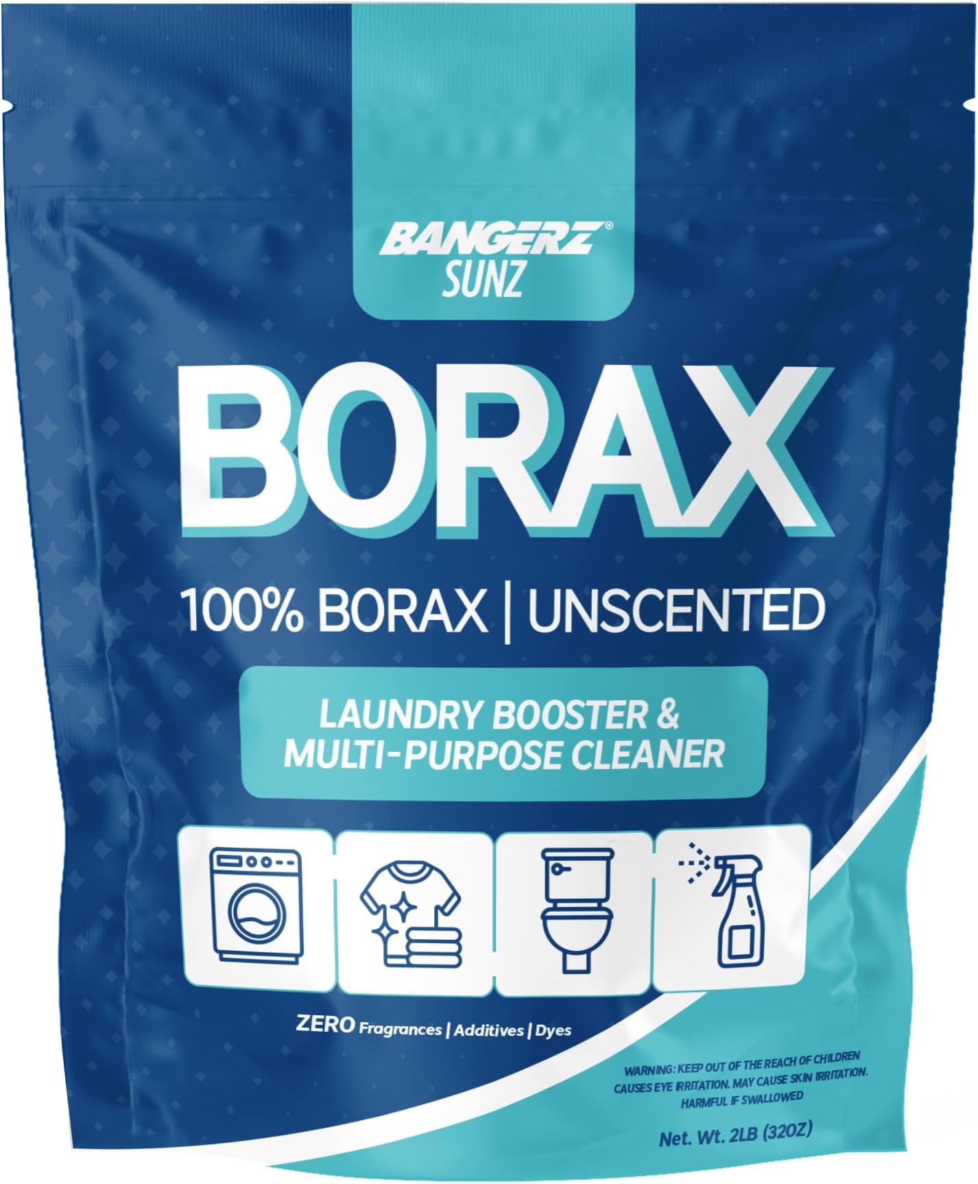 Borax 32oz Laundry Booster, Powder, 2 Pounds