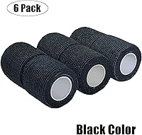 Vista 84 de Baisunt Paquete de 6 vendajes cohesivos de 1 pulgada, cinta autoadhesiva autoadhesiva autoadhesiva transpirable para muñeca, tobillo, deportes