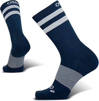 OS1st Wicked Comfort Crew Socks with light compression for maximum cushion, blister protection and breathable fabric