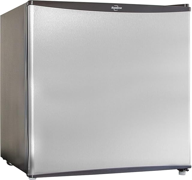 Koolatron Refrigerator - Mini Fridge With Freezer For Kitchen, Bedroom, Office, Dorms, Cool Storage For Wine, Beverages, Compact Free Standing, 1.6 Cubic Feet Capacity, White