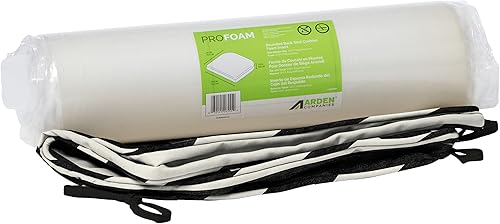 Miniatura 4 de Arden Selections ProFoam Performance - Cojín de asiento para exteriores (19 x 20 pulgadas), color negro ónix