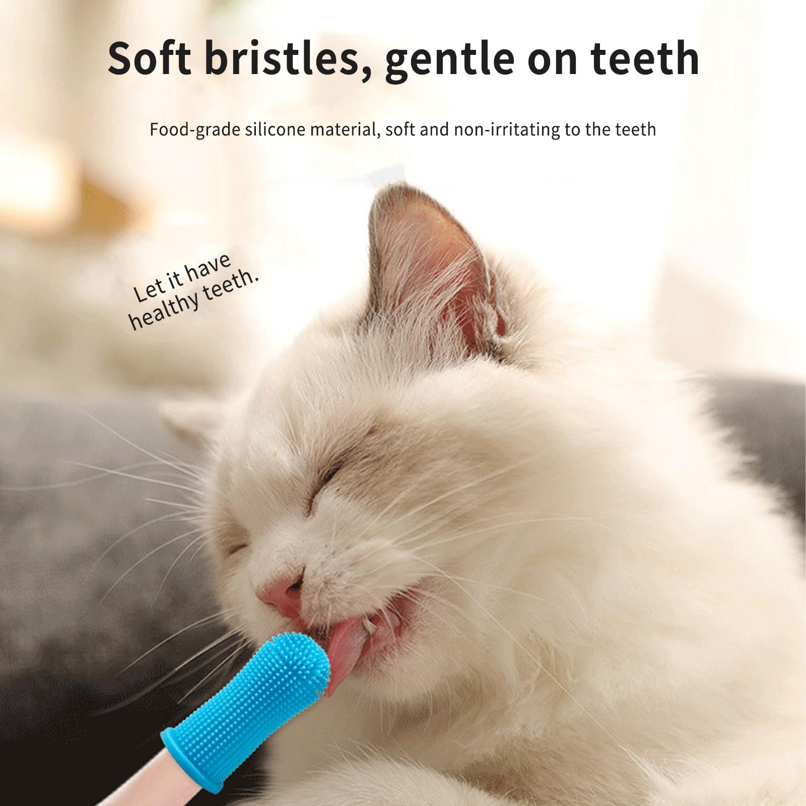 Dog Toothbrush Set, 10 PCS Dog Tooth Brush, Small Toothbrush for Dogs for Tartar Removal with 4 Pet Finger Toothbrushes - Image 4