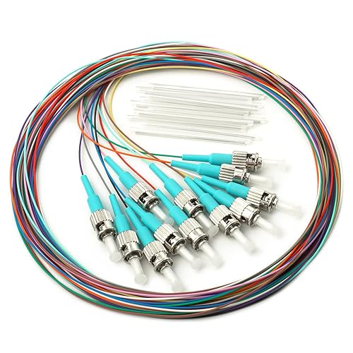 Vista 23 de Paquete de 4 coletas de fibra monomodo 9/125 LC-UPC de 6 hebras, coleta de fibra óptica, cable LC de 4.9 ft