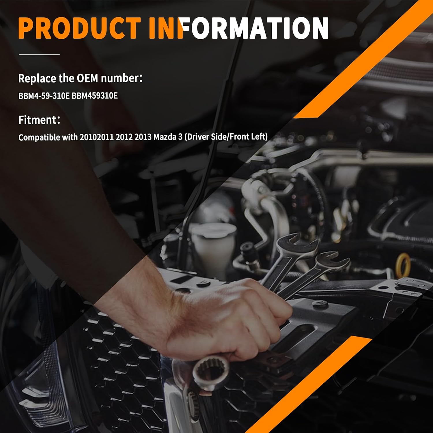 BBM4-59-310E Driver Side Door Lock Actuator Switch Compatible with Mazda 3 2010 2011 2012 2013, Front Left Side