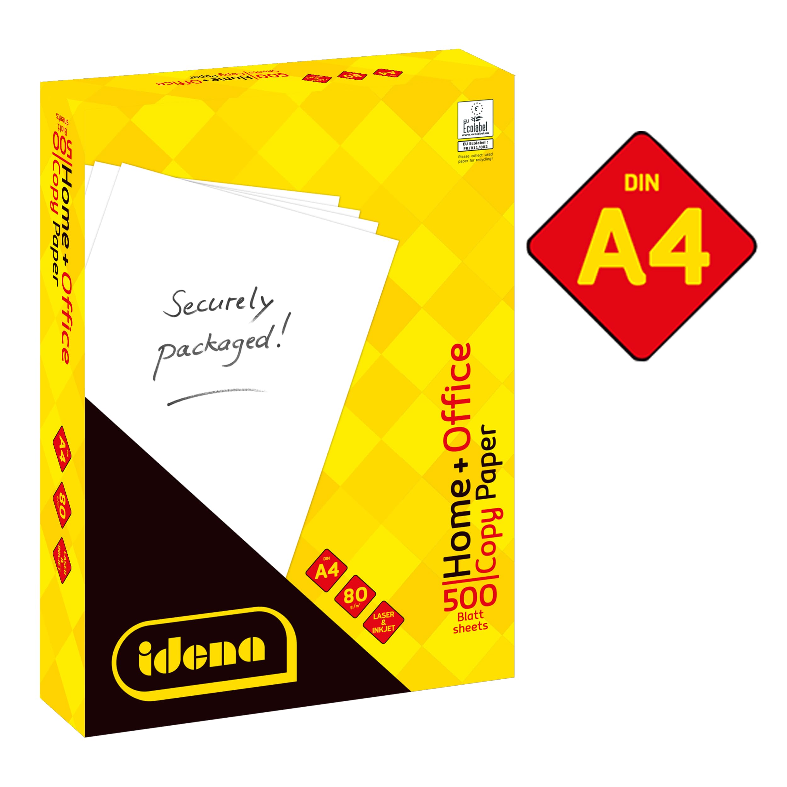 Idena 90950 Carta per fotocopie A4 5 confezioni da 500 fogli 80 g/m²