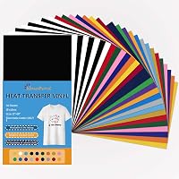 NANAPLUMS Textil Hőtranszfer Fólia Szett - 30 db A4 Vasalható Vinyl Fólia 18 Színben - Pólóra, Textilre, Ruhára - Mosható, Tartós 8