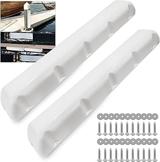 Boat Dock Fender with Screws,PVC Marine for Boat Dock Vertical Pole Post or Corner Dock(24 inch,38 inch,48 inch,72 inch,31.5 inch)
