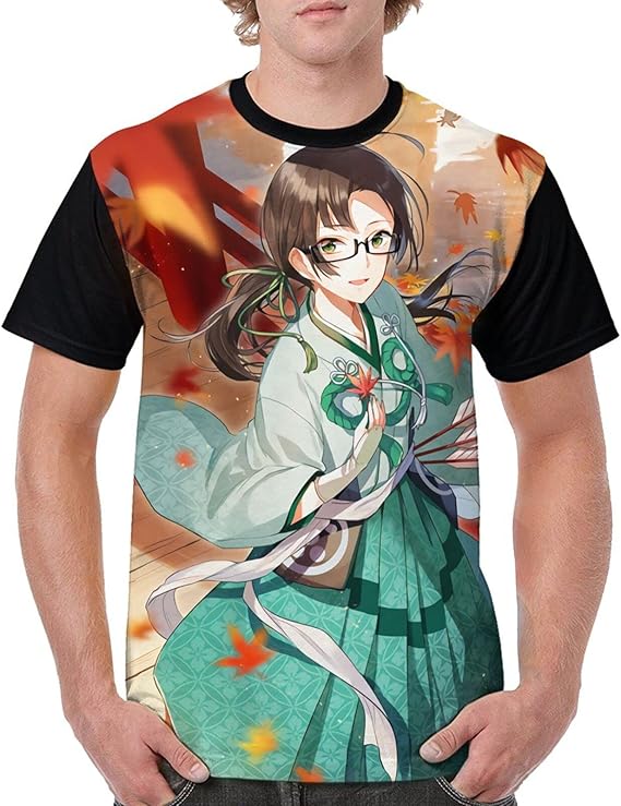 Amazon Co Jp 艦隊これくしょん 2 韓国風 Tシャツ カットソー 丸襟 原宿系 メンズ カップル 半袖 カジュアルtシャツ 夏服 ポリエステル 3dプリント おしゃれ 薄手 ゆったり カッコイイ 気持ちいい ティーシャツ 抗菌防臭 吸汗 ファッション