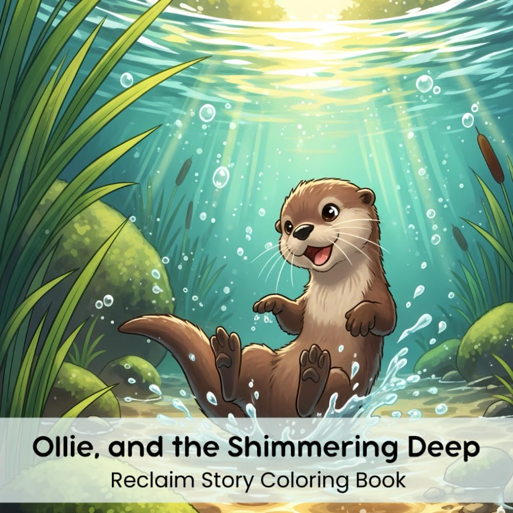 Ollie, and the Shimmering Deep: Reclaim Story Coloring Book (8.5 x 8.5”)