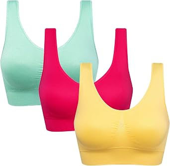Womens Comfort Workout Sports Bra Low-Impact Activity Sleep Bras