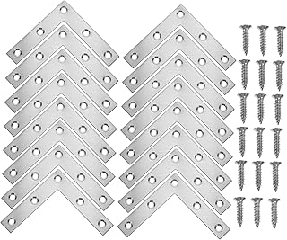 Angoily 20pcs Corner Code Table Corner Bracket Corner Shelf Support Metal Corner Brackets 90 Kitchen Cabinet Accessories Black Shelf Brackets L Brackets Heavy Duty Angle Brackets Connector