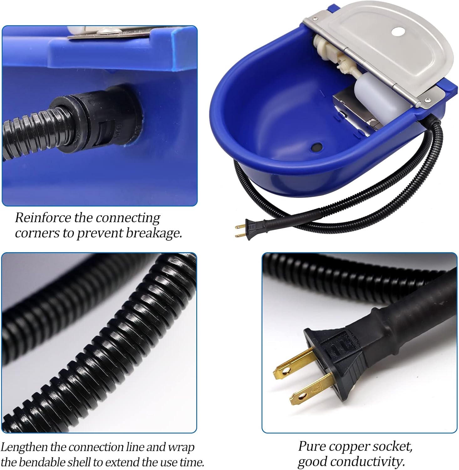 Buy LIUCOGXI Heated Livestock Waterer Auto Horse Water Bowl Automatic