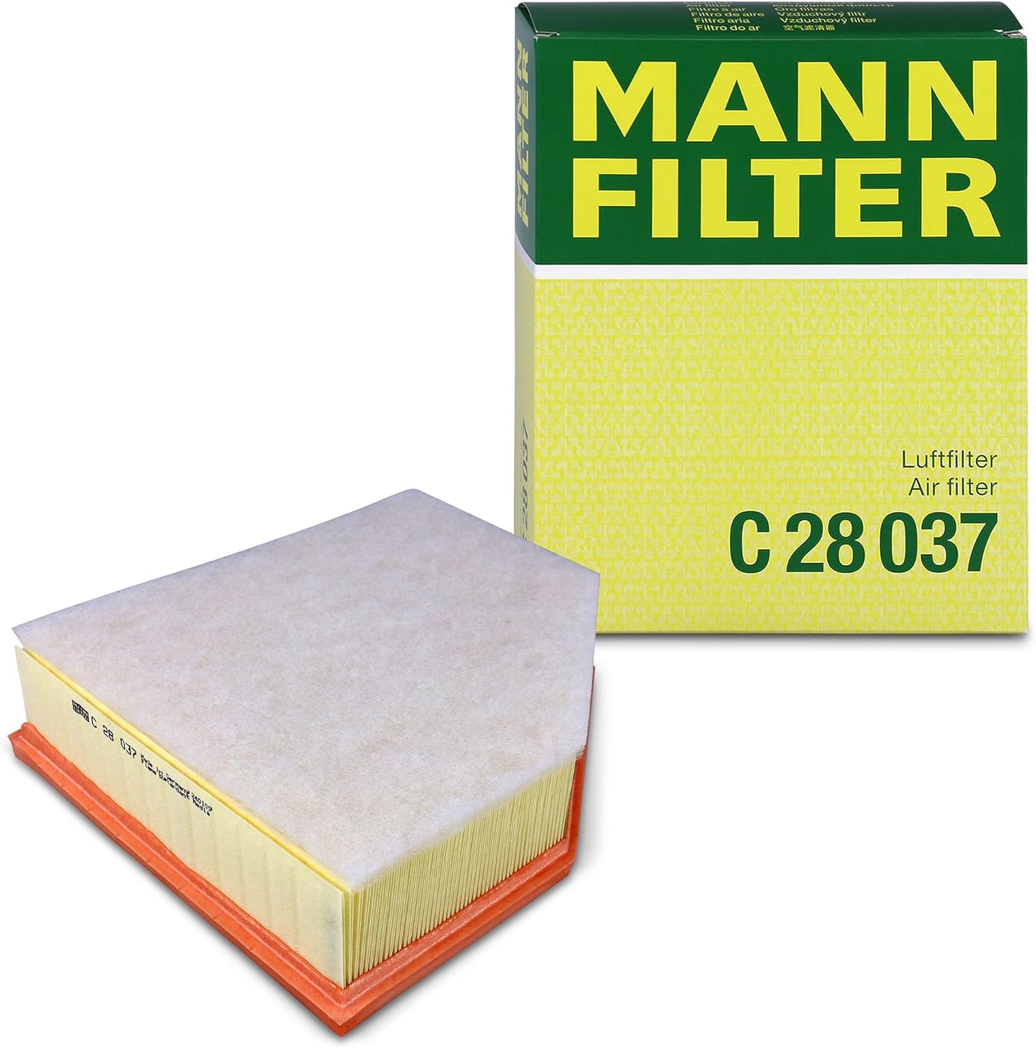 MANN-FILTER C 28 037 Engine Air Filter for BMW 530i 540i 740i X3 X4 X5 X7 - OE Fit High-Performance Replacement