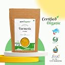 Pure Organio Organic Turmeric Powder, Haldi Powder Organic, Ideal for Eating, Drinking, Cooking - Natural, Fresh Turmeric Root Powder Indian Organic NPOP Certified (1 KG) gallery image