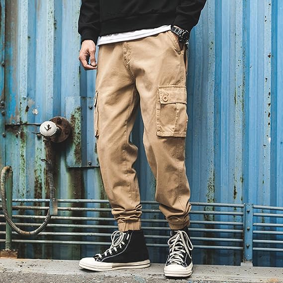 NQyIOS Men's Sweatpants Lightweight Tracksuit Bottoms Jogger Comfortable Open Hem Jogging Trousers with Zip Pockets Casual Fleece Jogger Sweatpants Mens Chinos Slim Fit