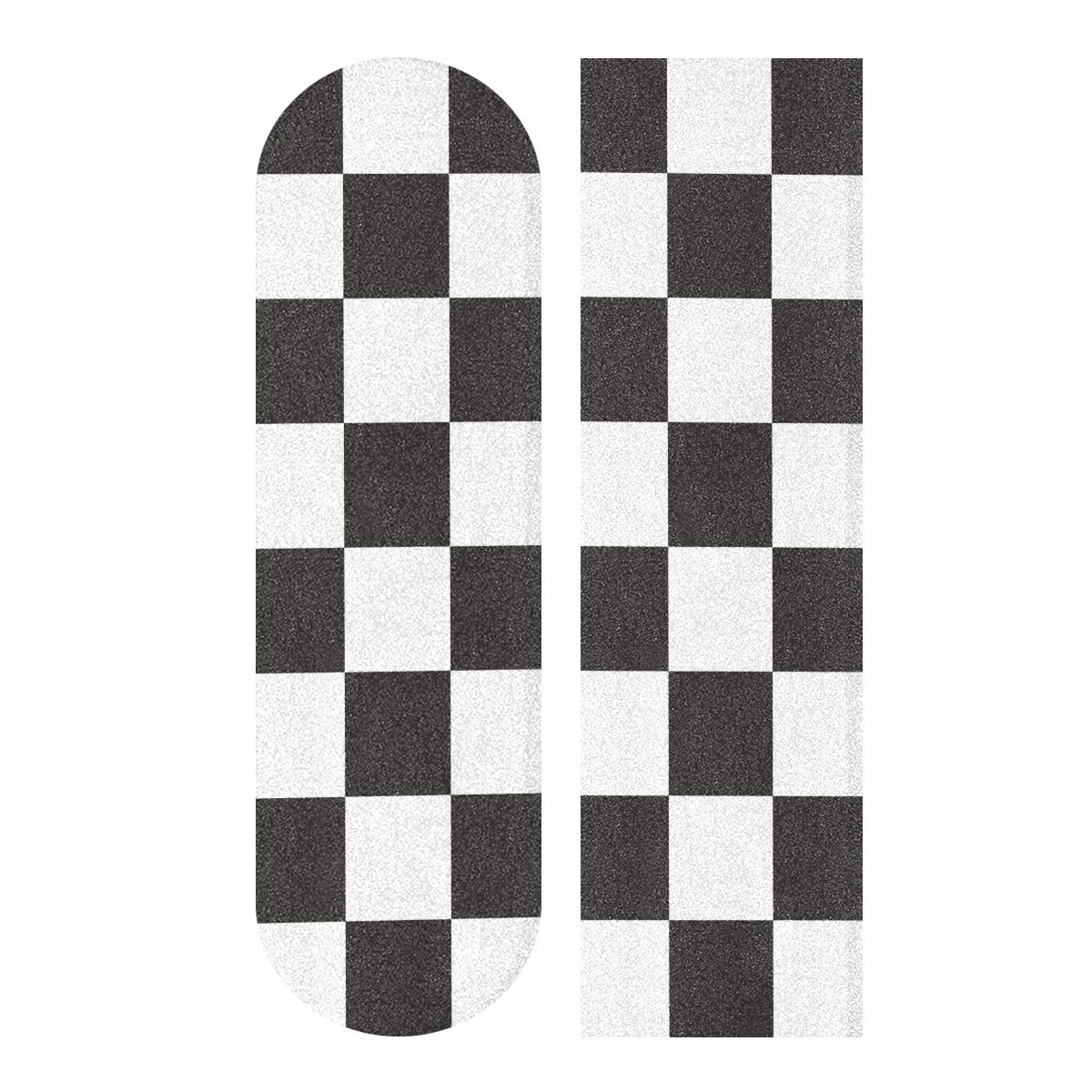 Wudan Skateboard Grip Tape Sheet 33x9inch Black Checkboard Bubble Free