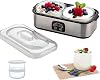 Dual-Flavor Probiotic Yogurt Maker - 2 Glass Cups for Simultaneous Fermentation | 360° Constant Temperature, 0-48H Timer, Stainless Steel Body & Transparent Lid,A