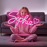 Vista 9 de Letreros de neón personalizables, letrero de neón personalizable para decoración de pared, 10 modos de luz LED grandes personalizados para bodas