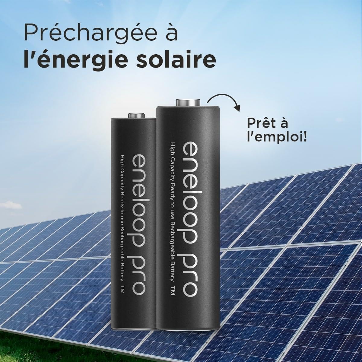 Eneloop Pro - Lote de 5 pilas recargables (2500 mAh, AA Ni-MH, 2 unidades)