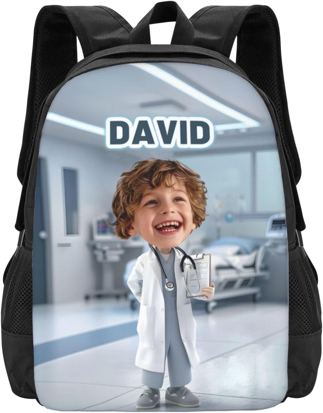 Custom Doctor Backpack for Men Women Personalized Backpack Design Your Photo Name Logo Customize Large-capacity Backpack for Work Camping Travel