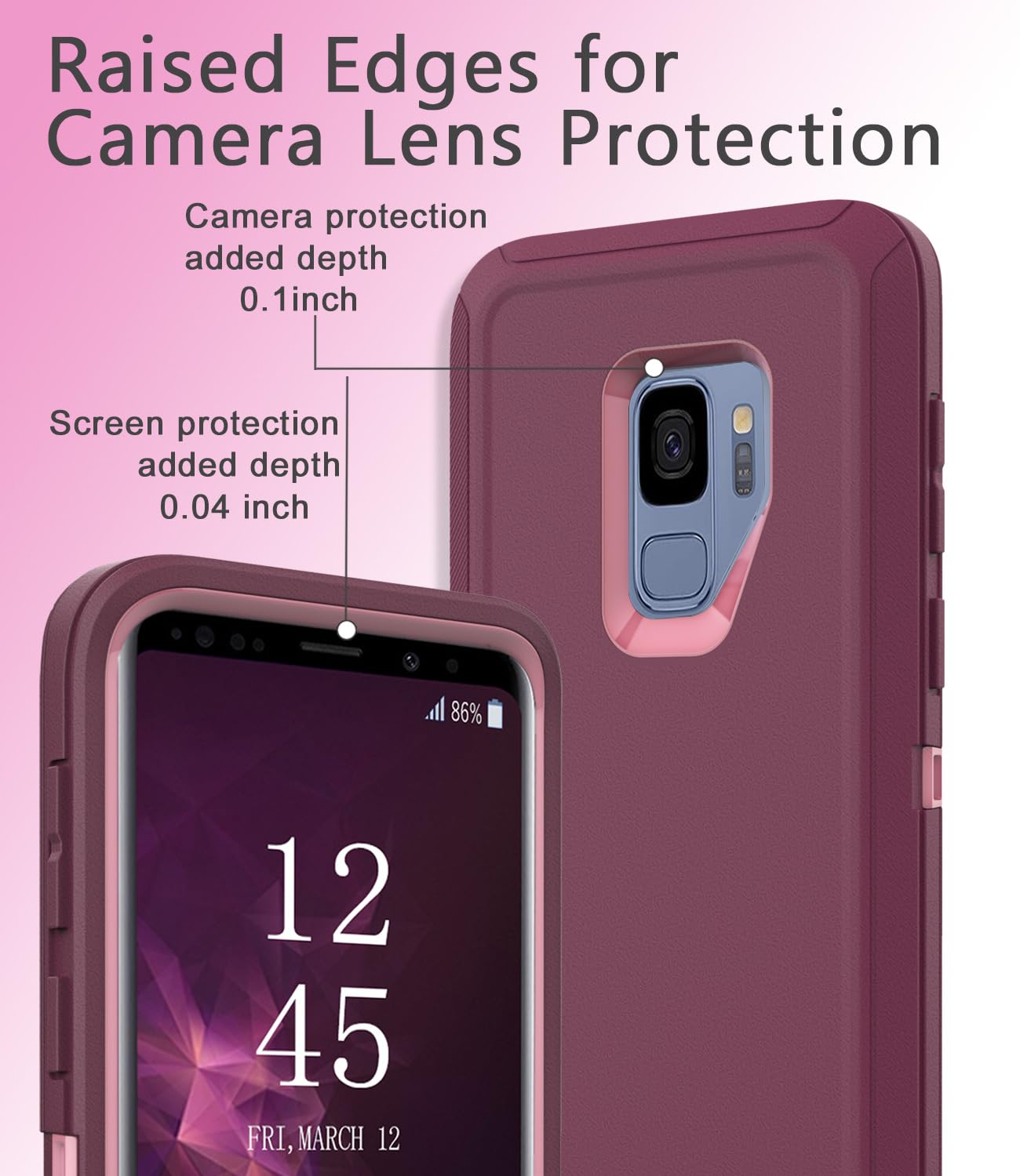 Guirble for Samsung Galaxy S9 Case,Shockproof Dropproof for