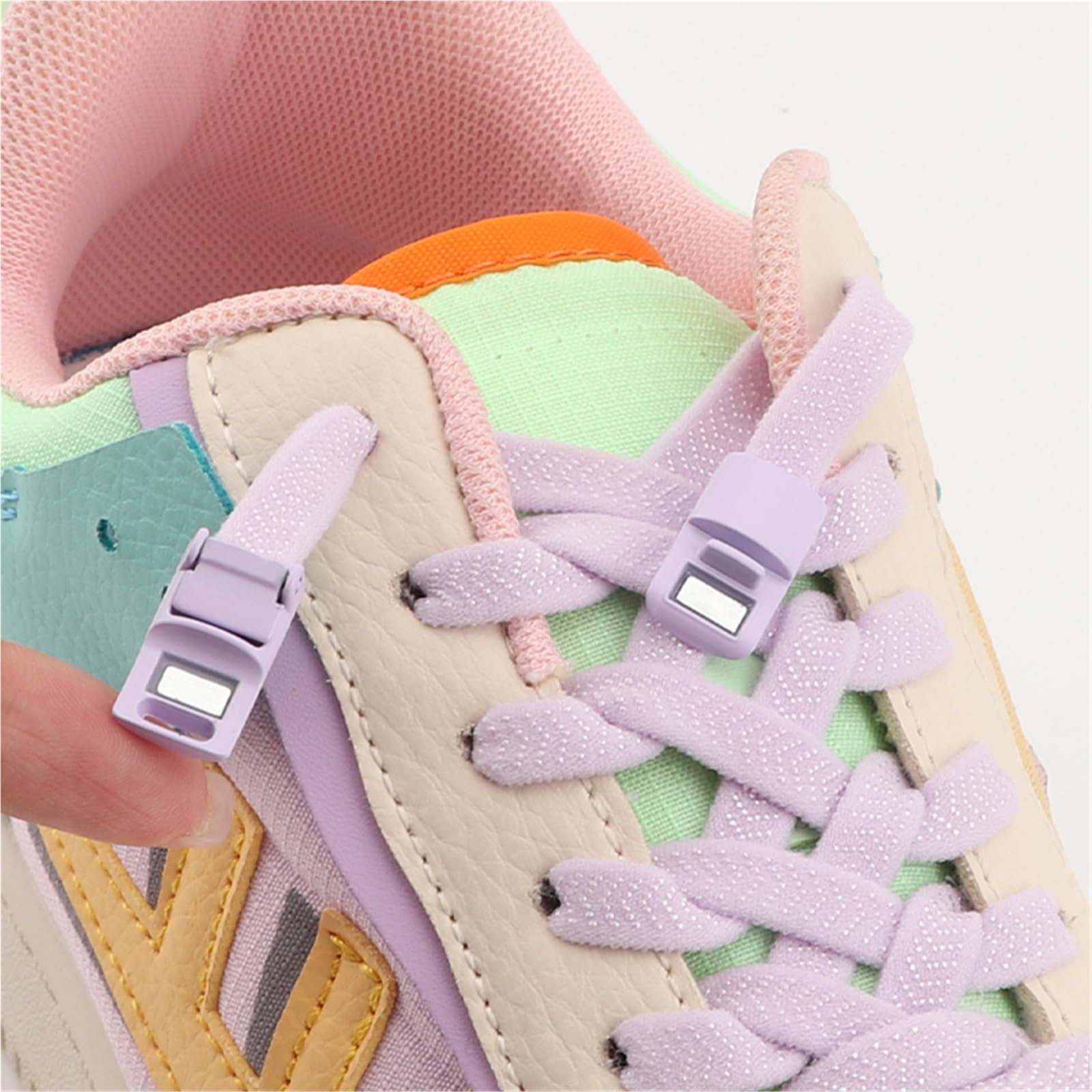 5 pares de cordones elásticos planos sin for zapatillas deportivas, goma Para Zapatillas Deportivas