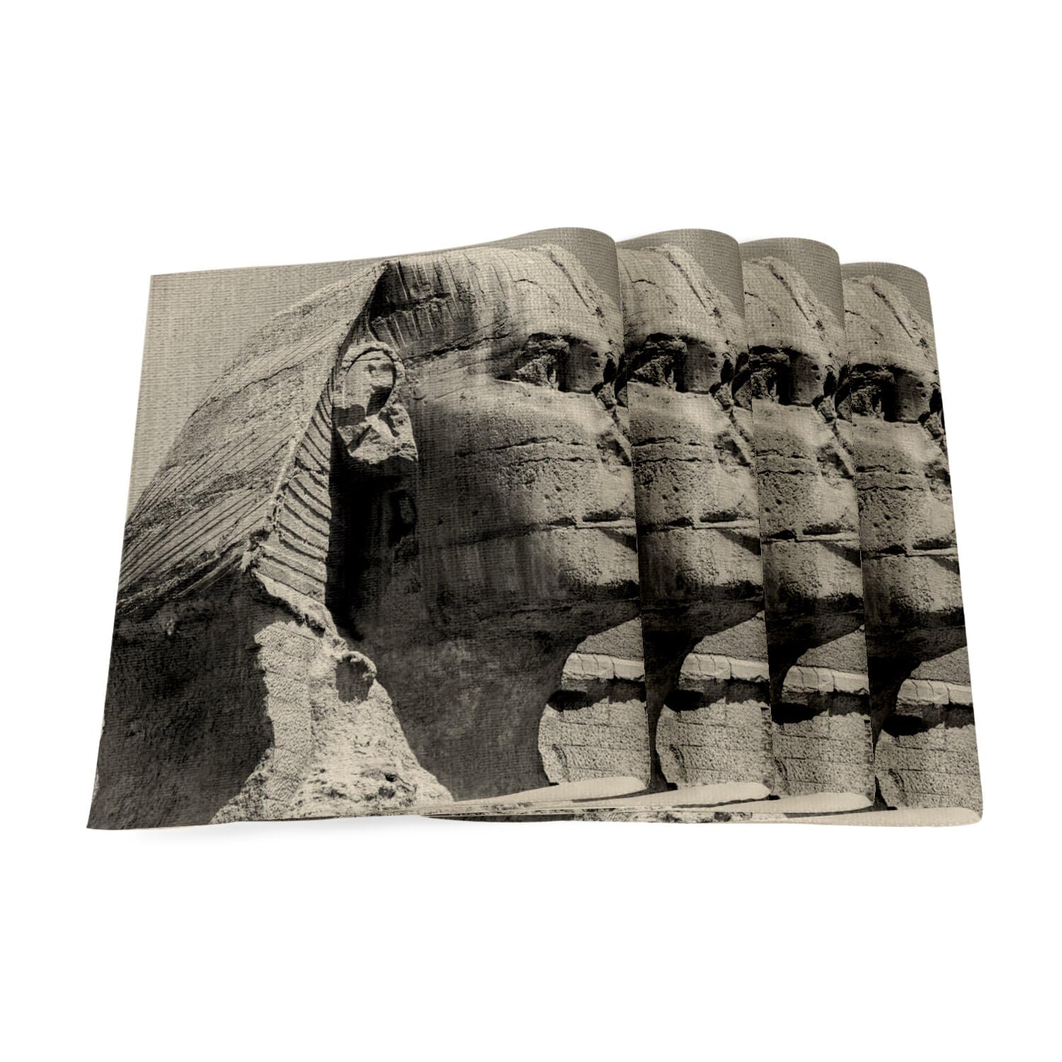 Sets de table en lin Sphynx Égypte pour s'évader au fil du Nil