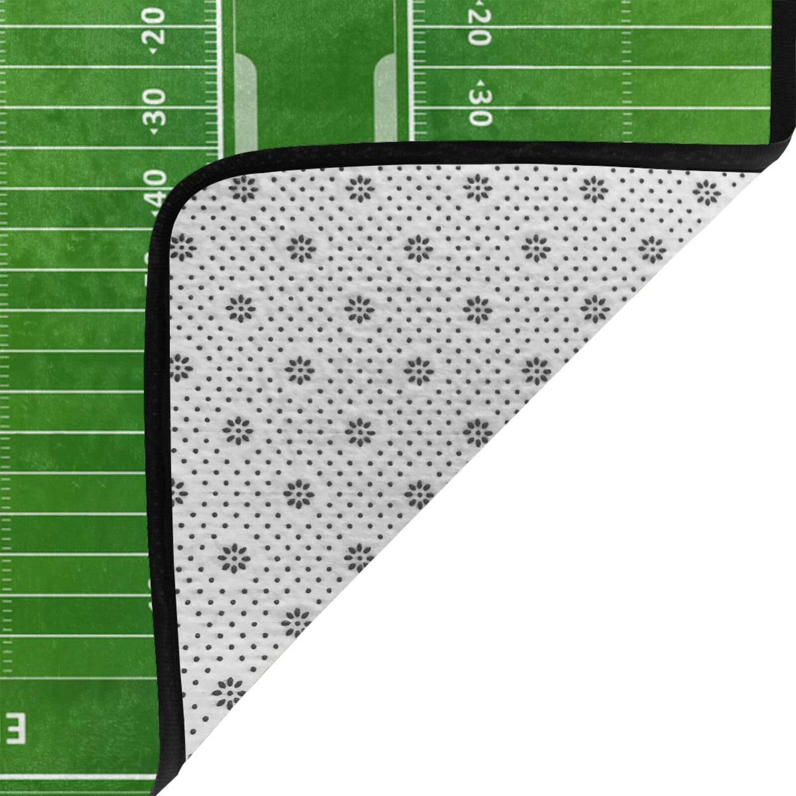 Zona de fútbol, Alfombra Grande Antideslizante para Sala de Estar o Dormitorio, 150 x 100 cm.