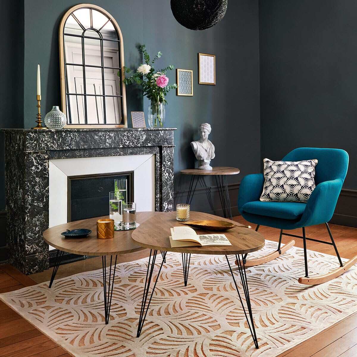 Chaise Roka vert cèdre - Atmosphera createur d'interieur