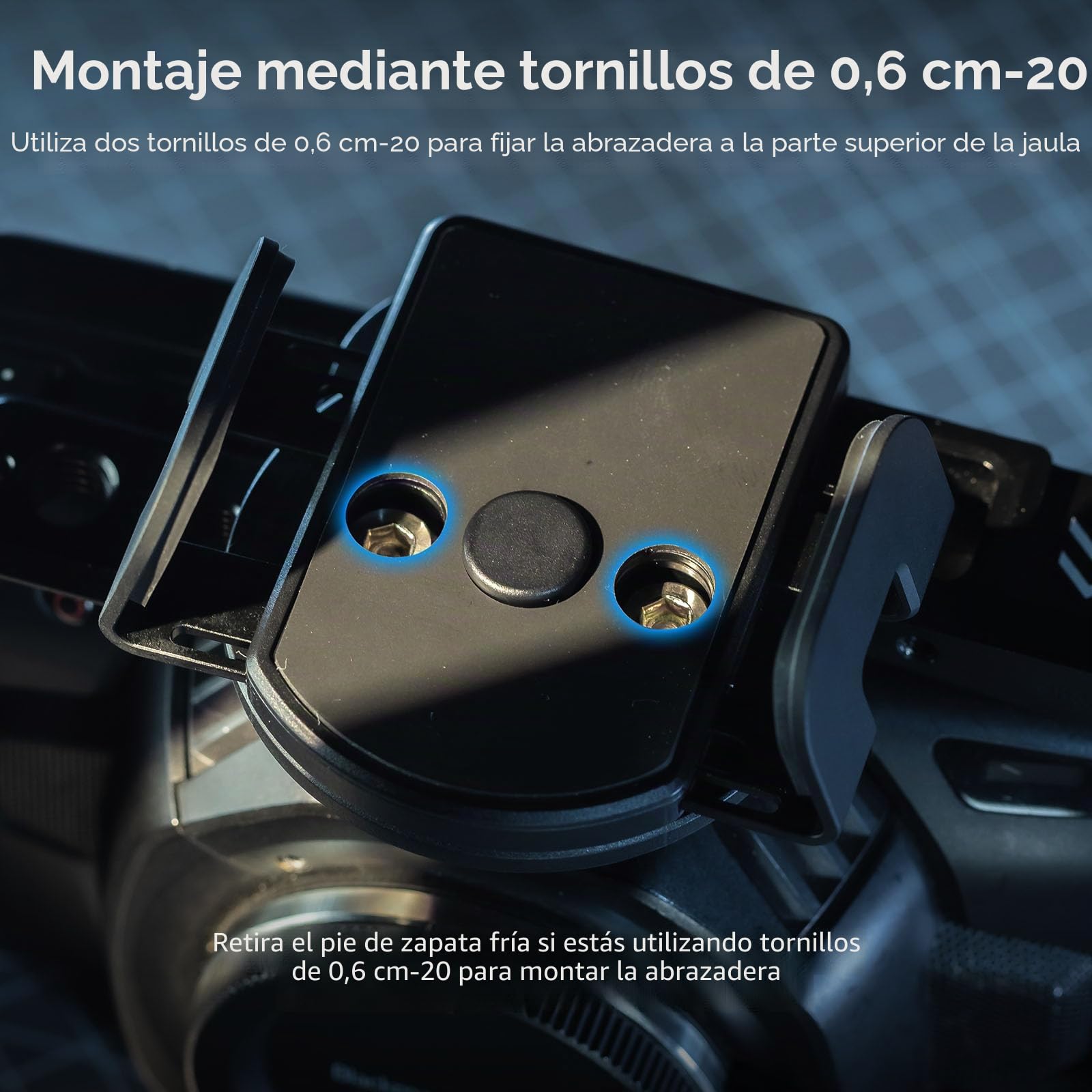 SMALLRIG Soporte universal para SSD con abrazadera de cable de zapata fría, abrazadera de 40-60 mm de ancho, soporte de montaje SSD para MagSafe, para Samsung T5 T7 SSD, para SanDisk SSD, compatible