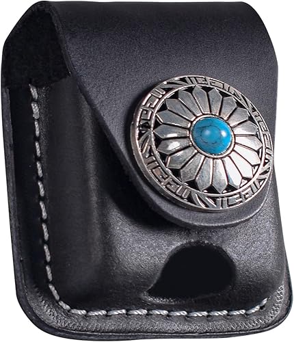 Miniatura 8 de Funda de cuero para encendedor hecha a mano con lazo para cinturón de bolsillo