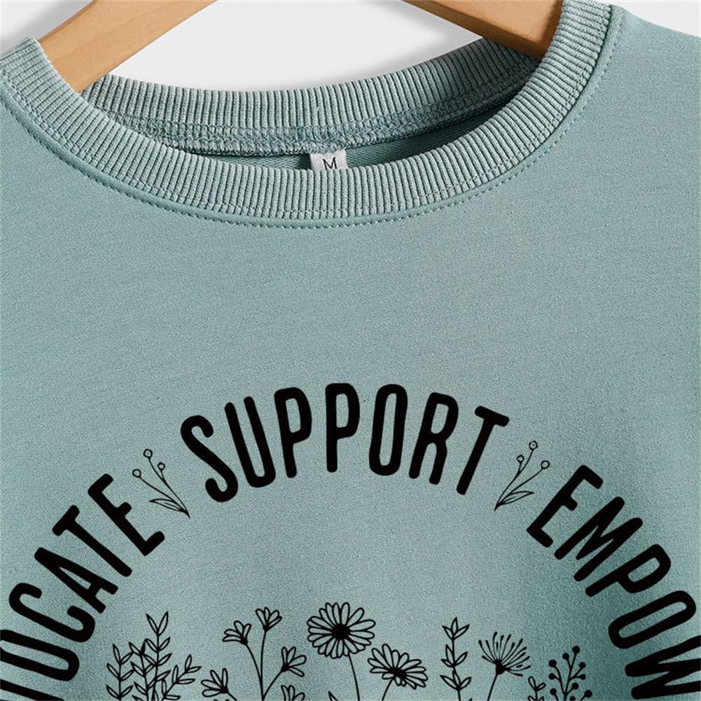 Retro Social Worker Sweatshirt Wildflower Social Work Life Shirt Women Crewbeck School Social Worker Teacher Pullovers