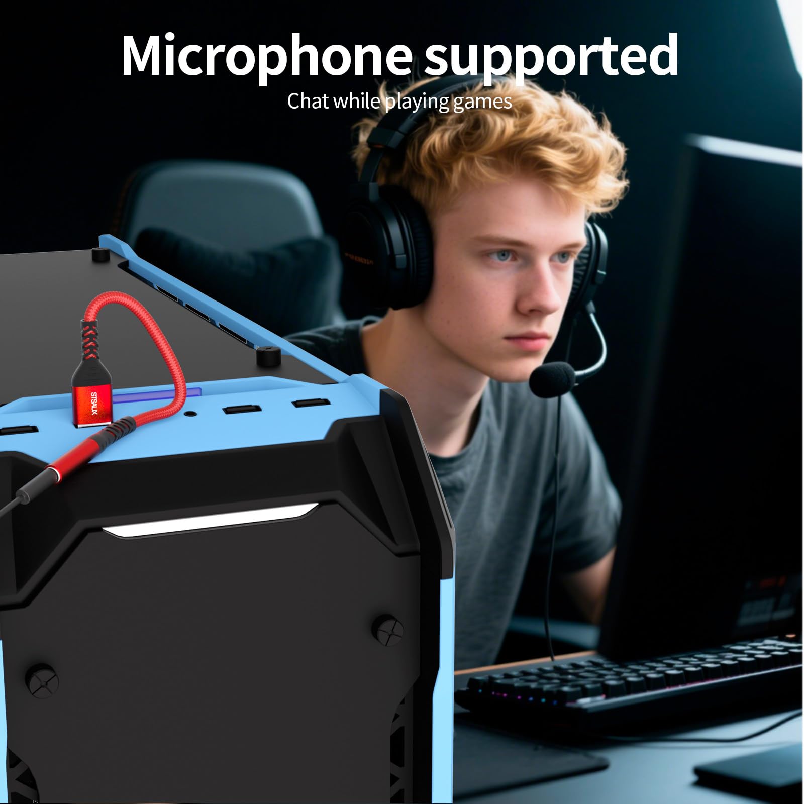Adapter audio USB na 3,5 mm (2-pak) - USB-A do 3,5 mm TRRS 4-biegunowa żeńska zewnętrzna karta dźwiękowa stereo do słuchawek, Mac, PS4
