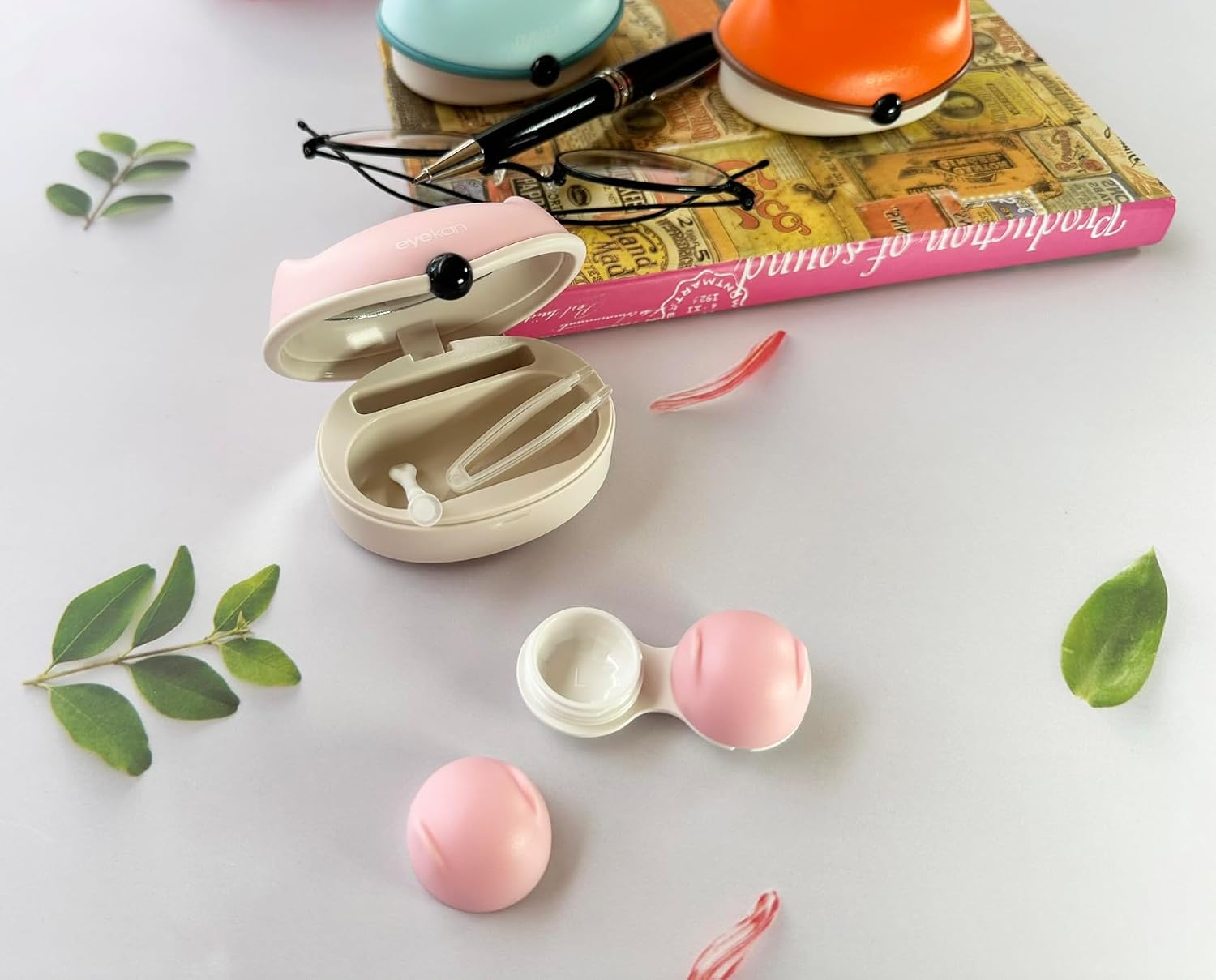 Cute Fox Design Contact Lens Case with Mirror Travel Holder & Remover Tool image 3