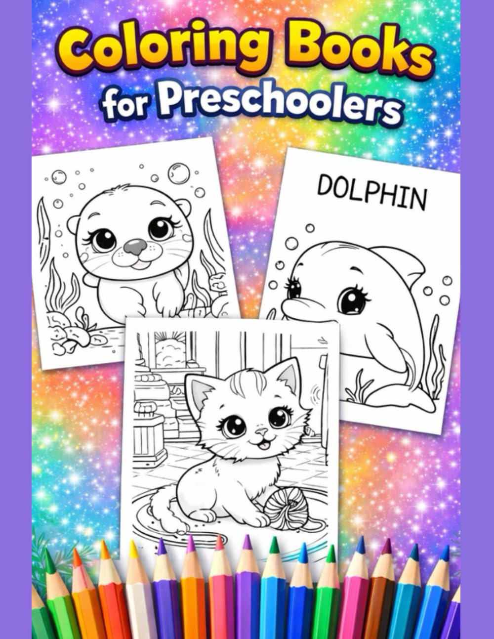 Coloring Book for Preschoolers: Cute Animal Coloring Pages for Kids Ages 3–5