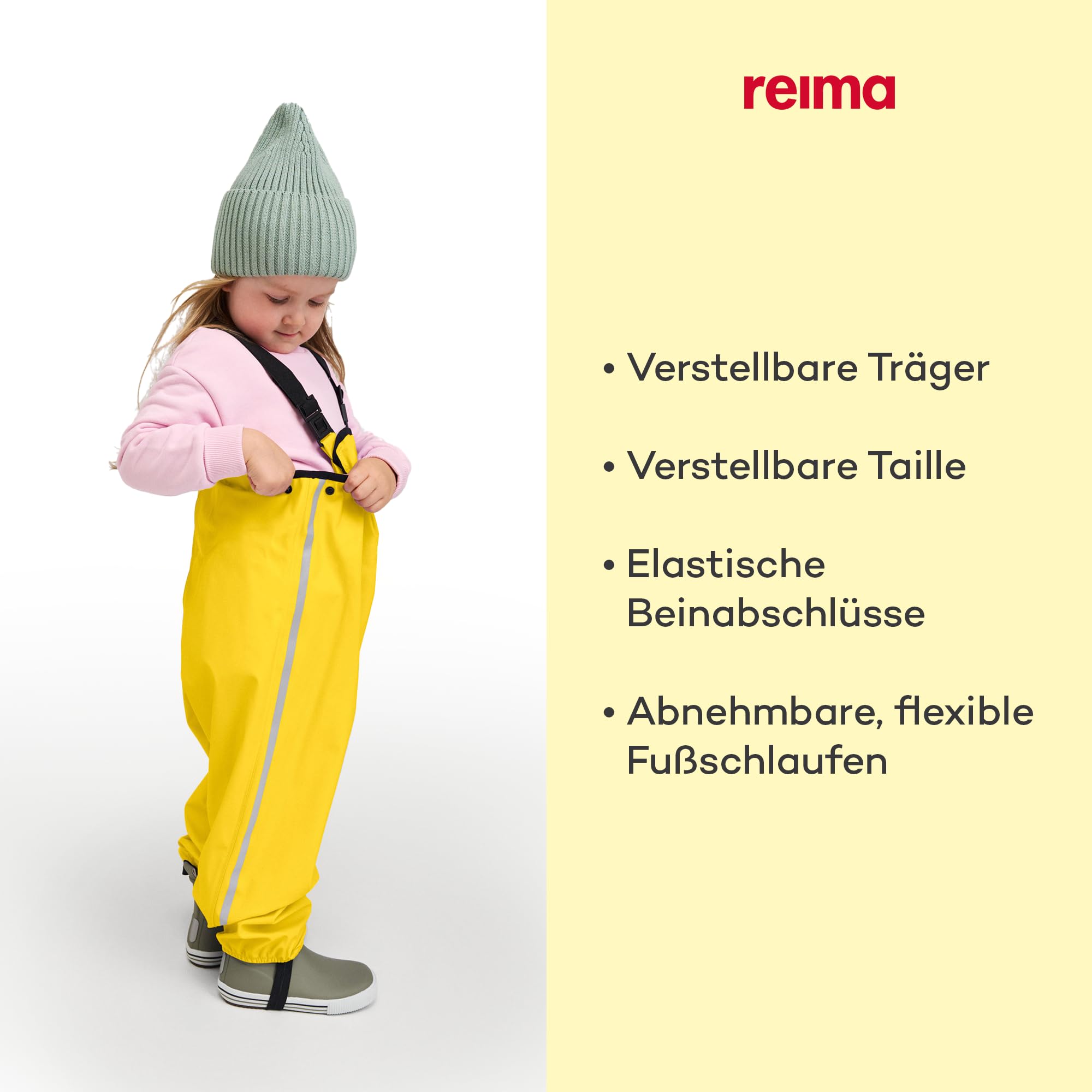 Reima Lammikko Regenhose Kinder gelb