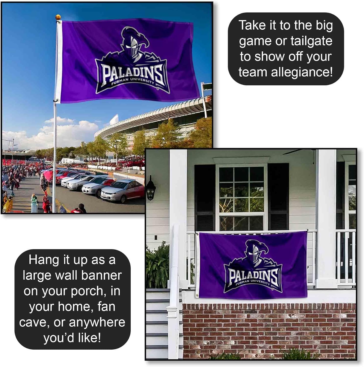Furman Paladins Large 3x5 College Flag