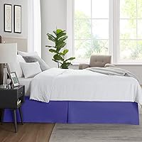 Vista 7 de Nestl - Falda plisada de cama de fácil ajuste, con caída a medida de 14 pulgadas, microfibra suave de doble cepillado, con calidad de hotel