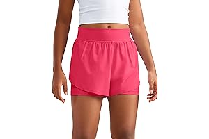 Versatile Girls 2-in-1 Dolphin Shorts: Athleticism Meets Comfort