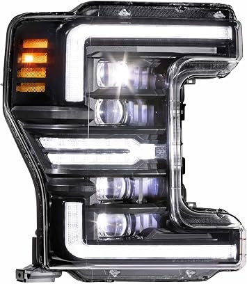 Morimoto XB LED Headlights (Gen 2) Fits 2017-2019 Ford Super Duty, Plug and Play Pair of LED Headlight Assemblies with Sequential Turn Signal & UV Coating (LF503.2-ASM)