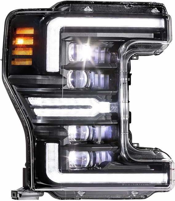 Morimoto XB LED Headlights (Gen 2) Fits 2017-2019 Ford Super Duty, Plug and Play Pair of LED Headlight Assemblies with Sequential Turn Signal & UV Coating (LF503.2-ASM)