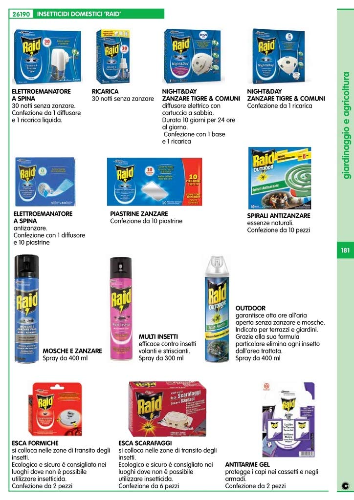 RAID ESCA FORMICHE CARTOMATICA Confezione da 12PZ