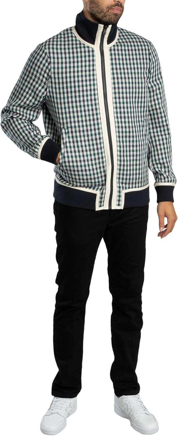 Ted Baker Men's Reversible Harrington Jacket, Navy - Image 9