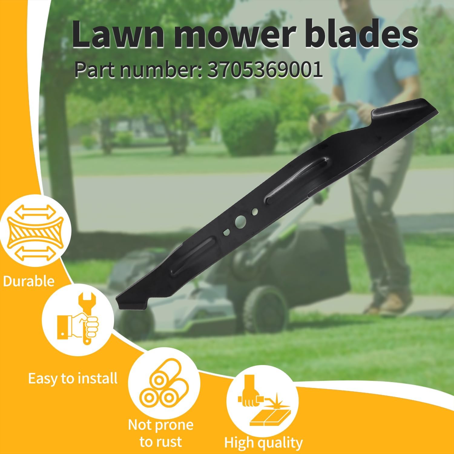 shiosheng 1PCK 20-Inch Lawn Mower Blade for EGO 56V 20-Inch Lawn Mower Models LM2022SP/LM2020SP/LM2021