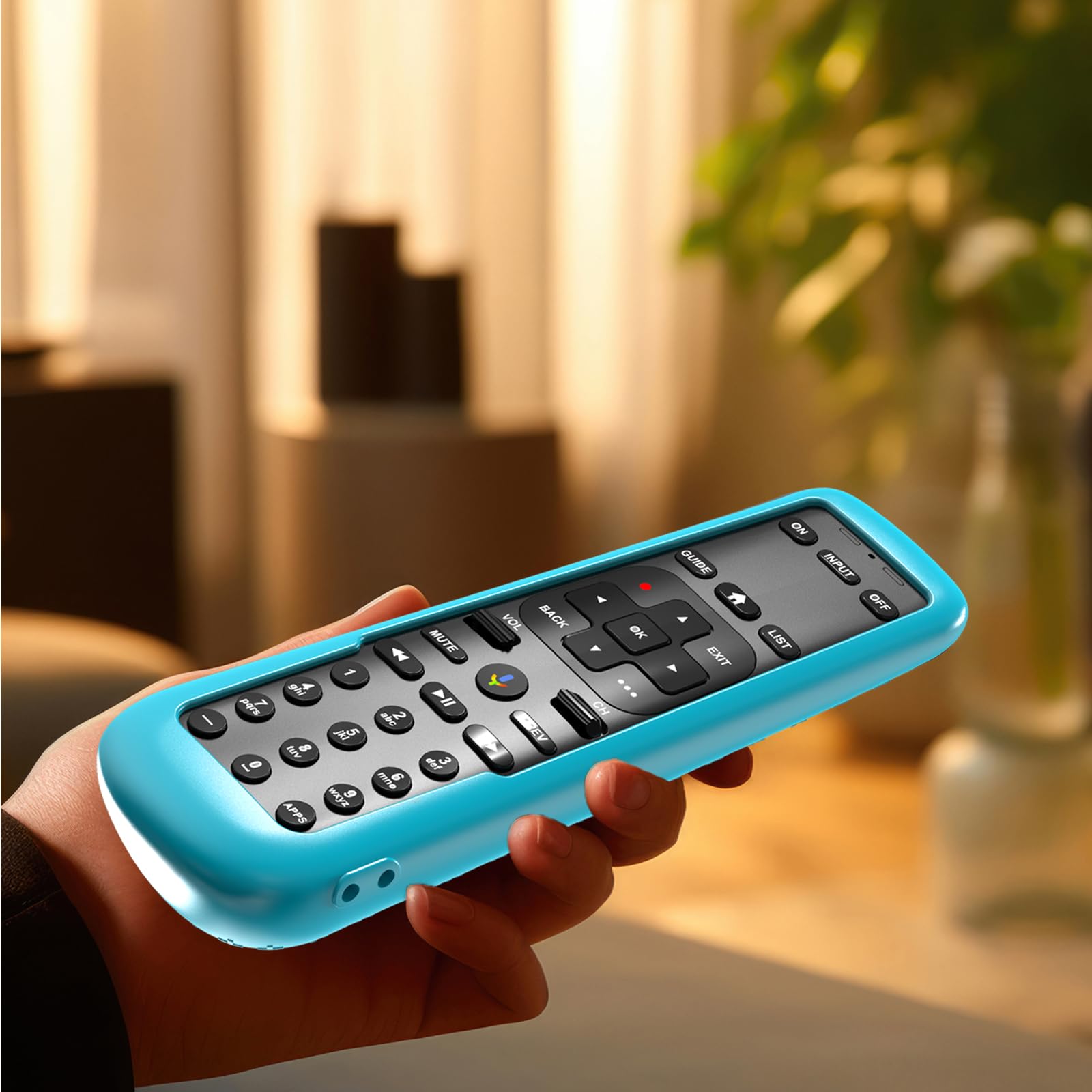 Paquete de 4 fundas para mando a distancia DirecTV, funda para receptor AT&T TV Now C71KW / RC82V, funda para control remoto por voz, color morado, azul, verde y negro