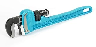 DURATECH 8-Inch Heavy Duty Pipe Wrench - Adjustable Cast Iron Plumbing Tool, Exceeds GGG Standard, 1/8-1 Inch Capacity
