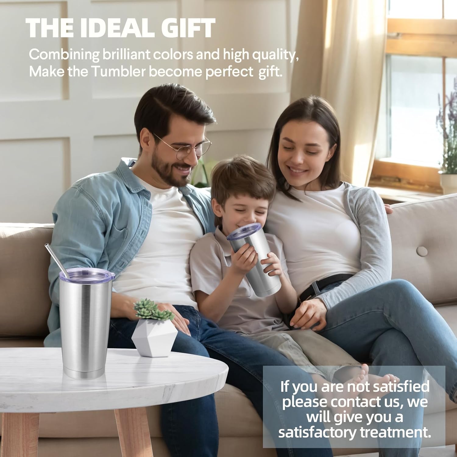 Volhoply 20oz Stainless Steel Tumbler with Lid and Straw Bulk 4 Pack,Double Wall Insulated Travel Iced Coffee Mug Fits Cup Holder,Powder Coated Cups for Hot/Cold Drinks,Christmas Gifts(Silver,4 Set) - Image 7